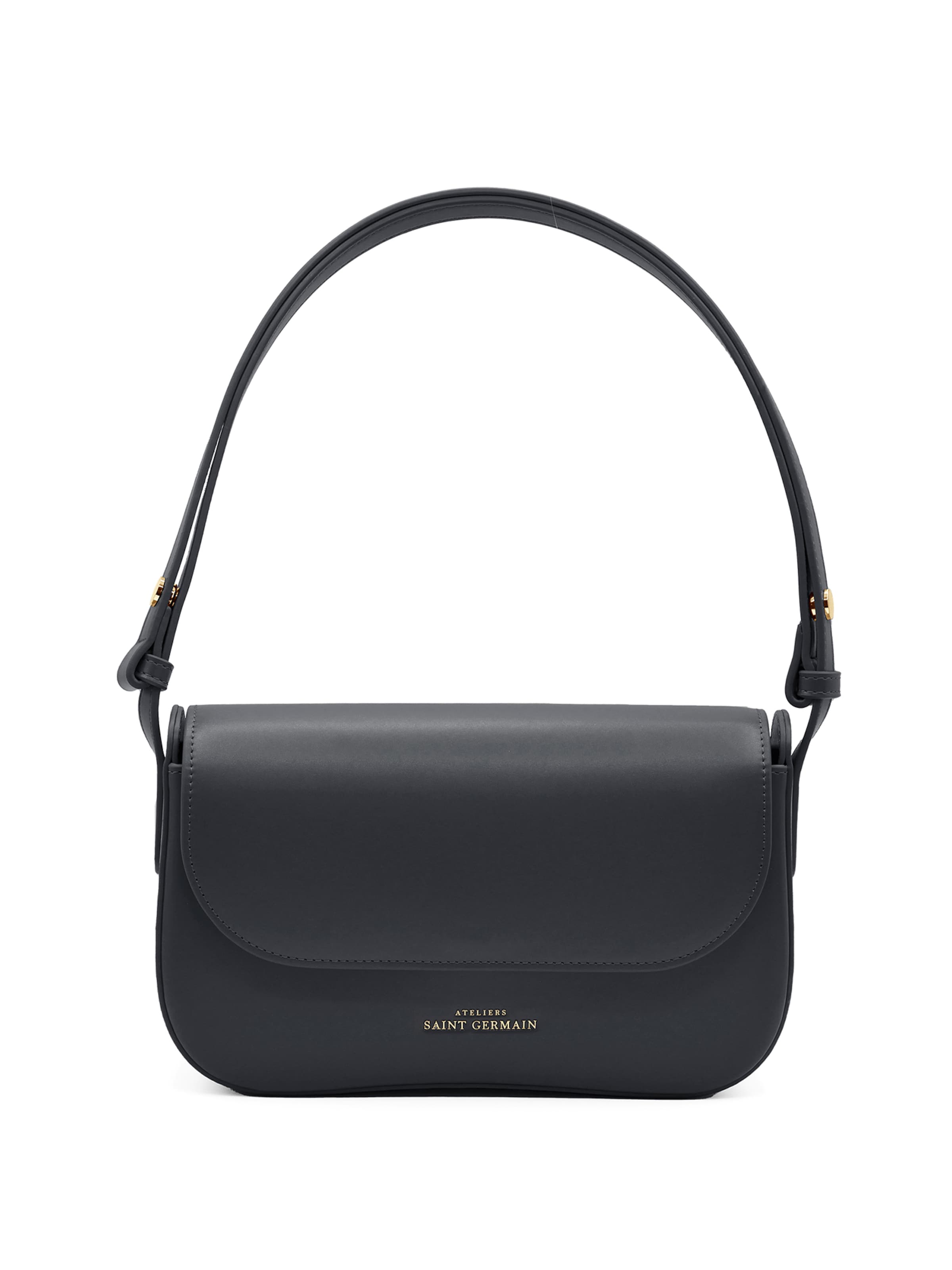 Ateliers Saint Germain Shoulder Bag 'MONCEAU' in Black: front