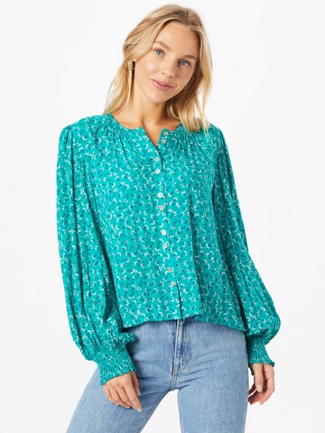 Louche Blouse 'KERSTIN' in Blauw: voorkant