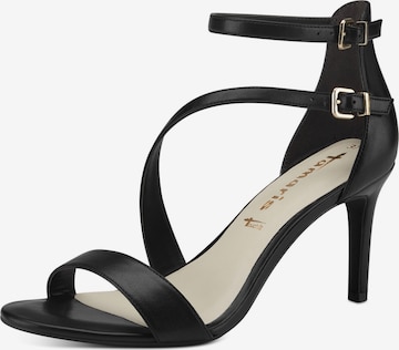 TAMARIS Strap Sandals in Black: front