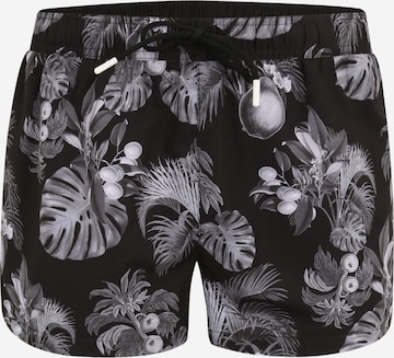 Shorts de bain 'Salmon' BOSS Black en noir : devant