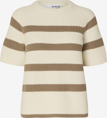 SELECTED FEMME Sweater 'BLOOMIE' in Beige: front