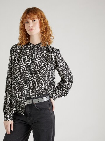 QS Blouse in Zwart: voorkant