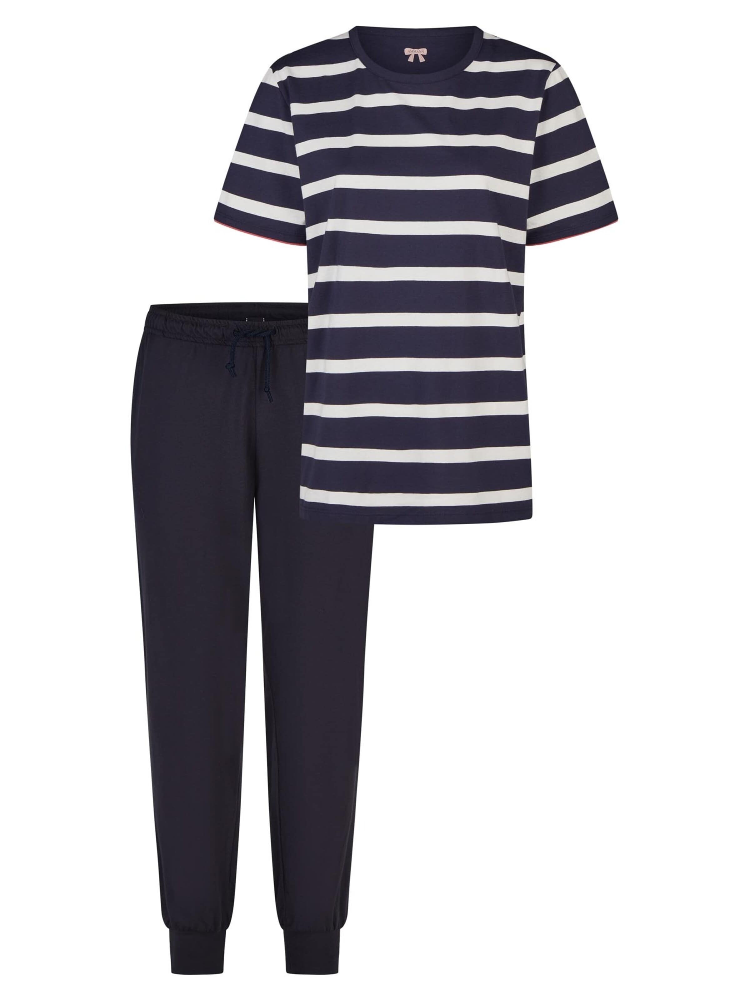 Ammann Pajama 'Mix & Match' in Blue: front