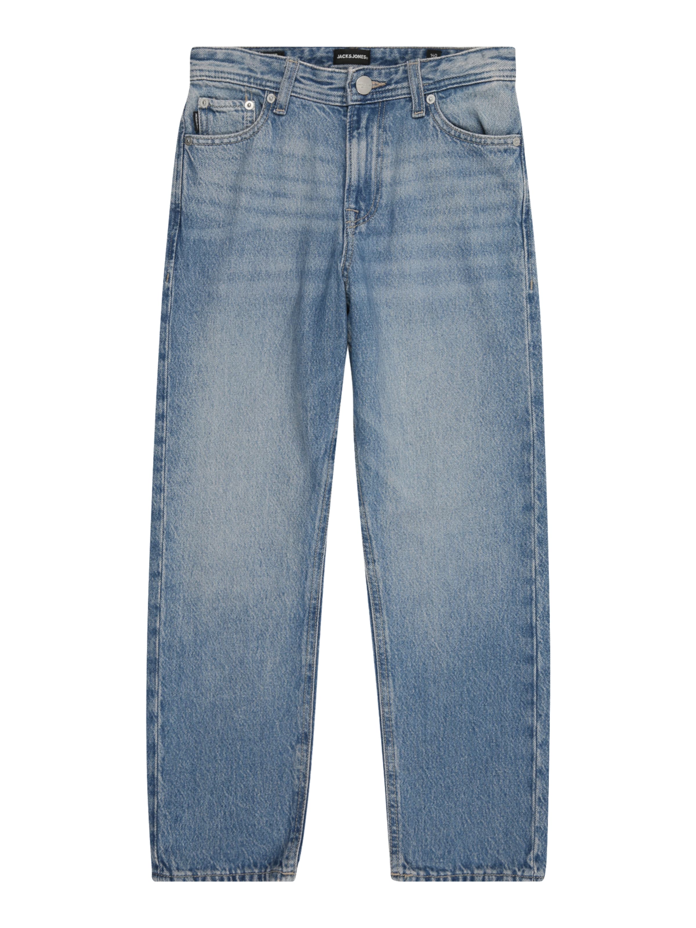 Jack & Jones Junior Baggy Jeans 'JJICHRIS JJORIGINAL' in Blue: front