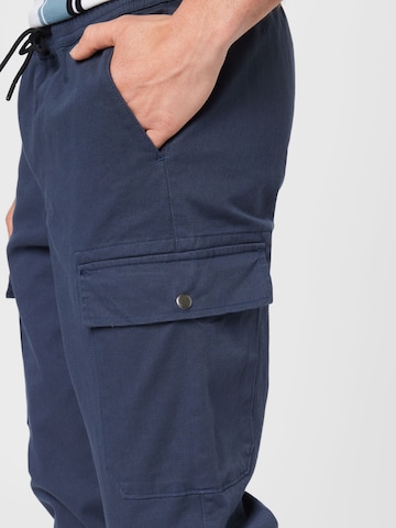 BURTON MENSWEAR LONDON - Tapered Calças cargo em azul