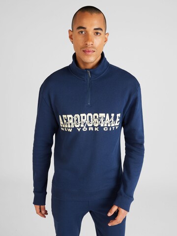 Sweat-shirt 'NEW YORK CITY' AÉROPOSTALE en bleu : devant