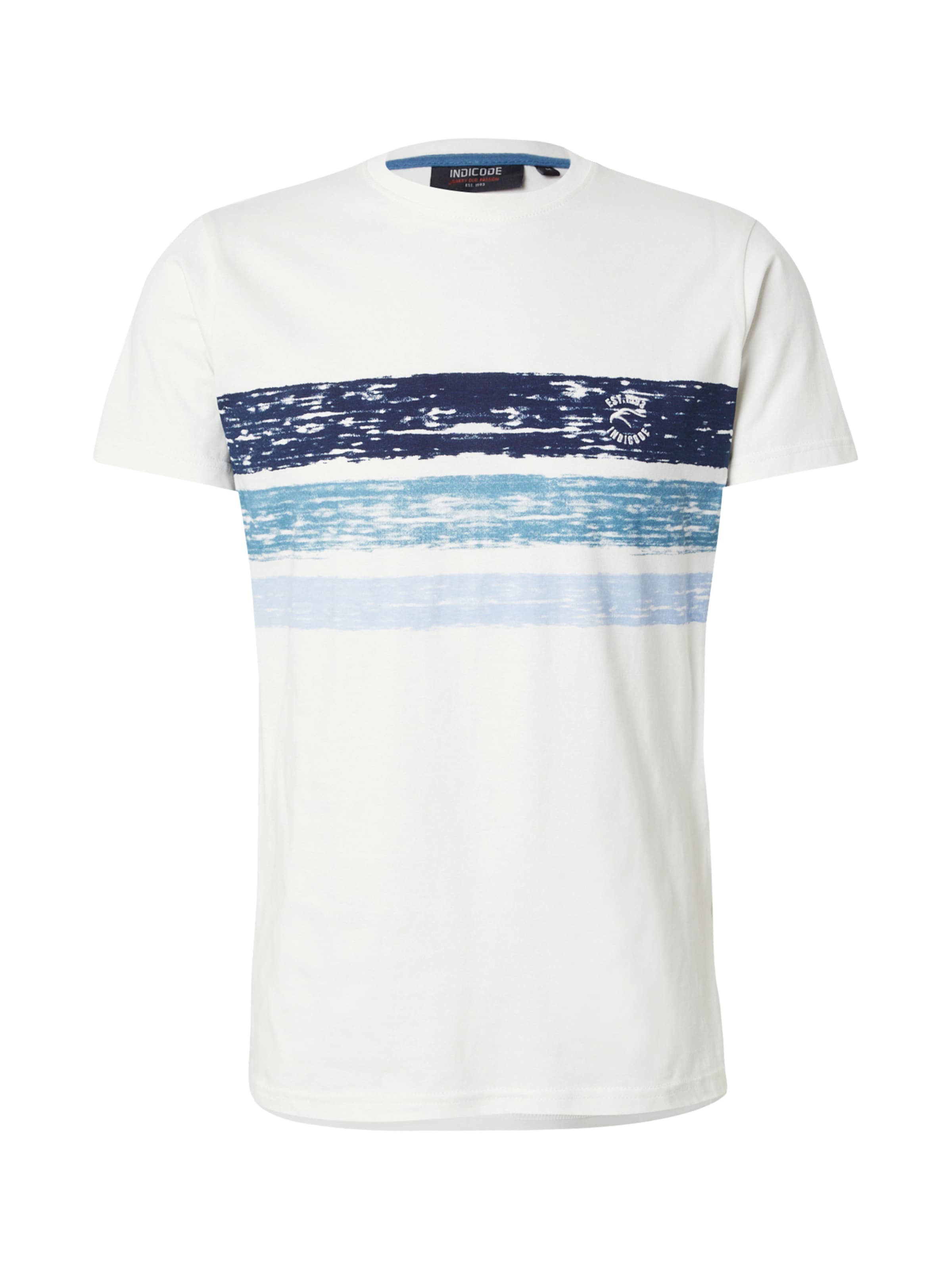 T-Shirt 'Caron' INDICODE JEANS en blanc : devant