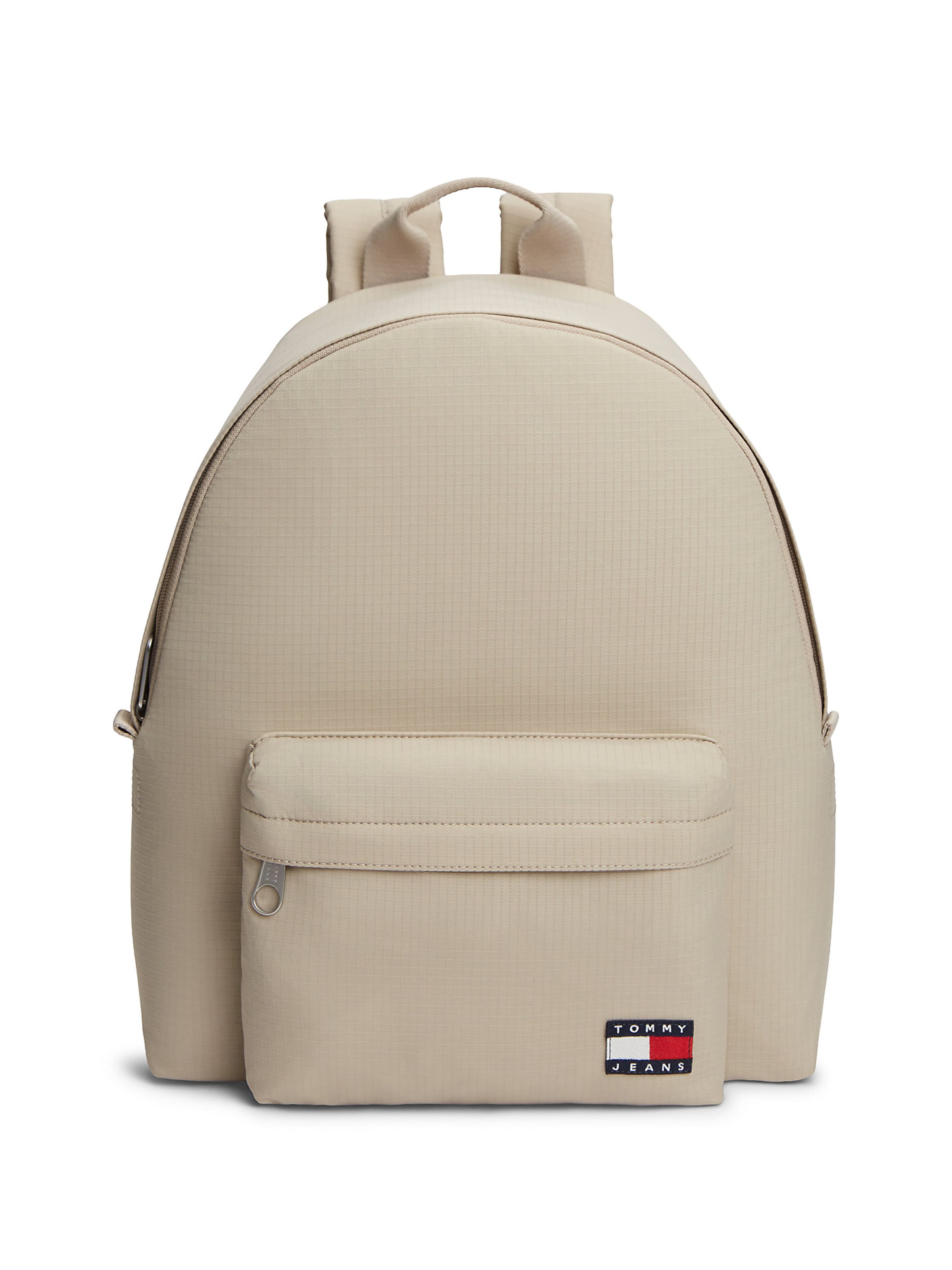 Tommy Jeans Rucksack 'Essential' in Grau: Vorderseite