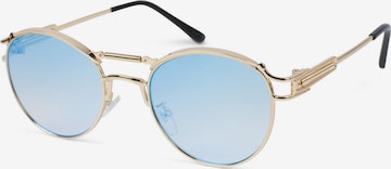 styleBREAKER Sonnenbrille 'Panto Sonnenbrille mit Federn' in Mischfarben: Vorderseite