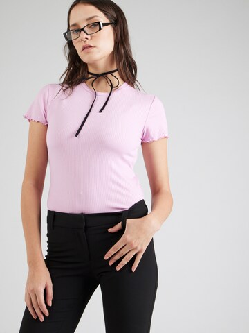 PIECES T-Shirt 'PCNICCA in Lila: Vorderseite