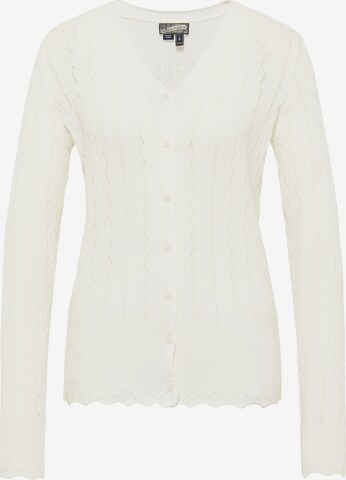 Cardigan DreiMaster Vintage en blanc : devant