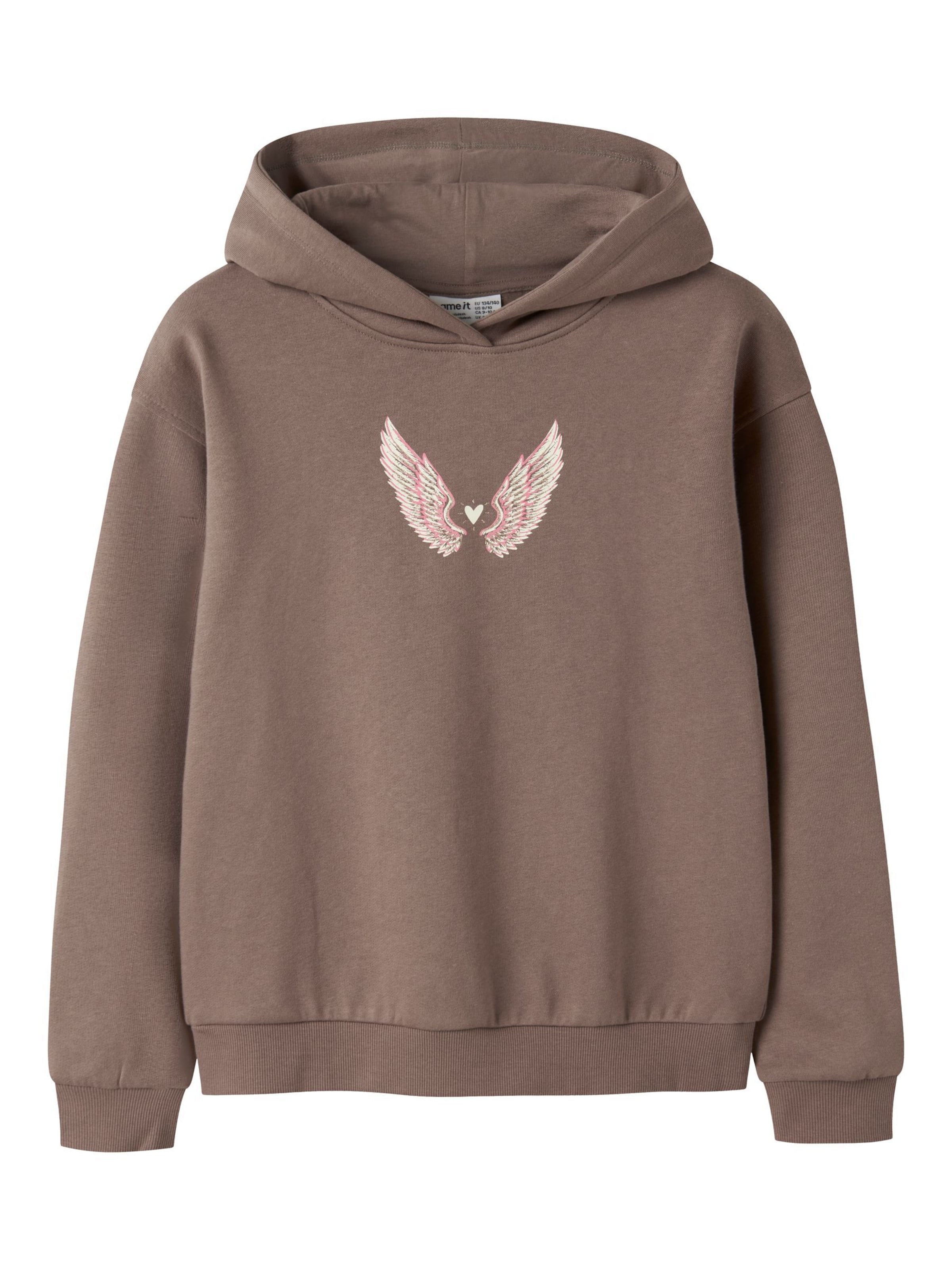NAME IT Sweatshirt in Bruin: voorkant