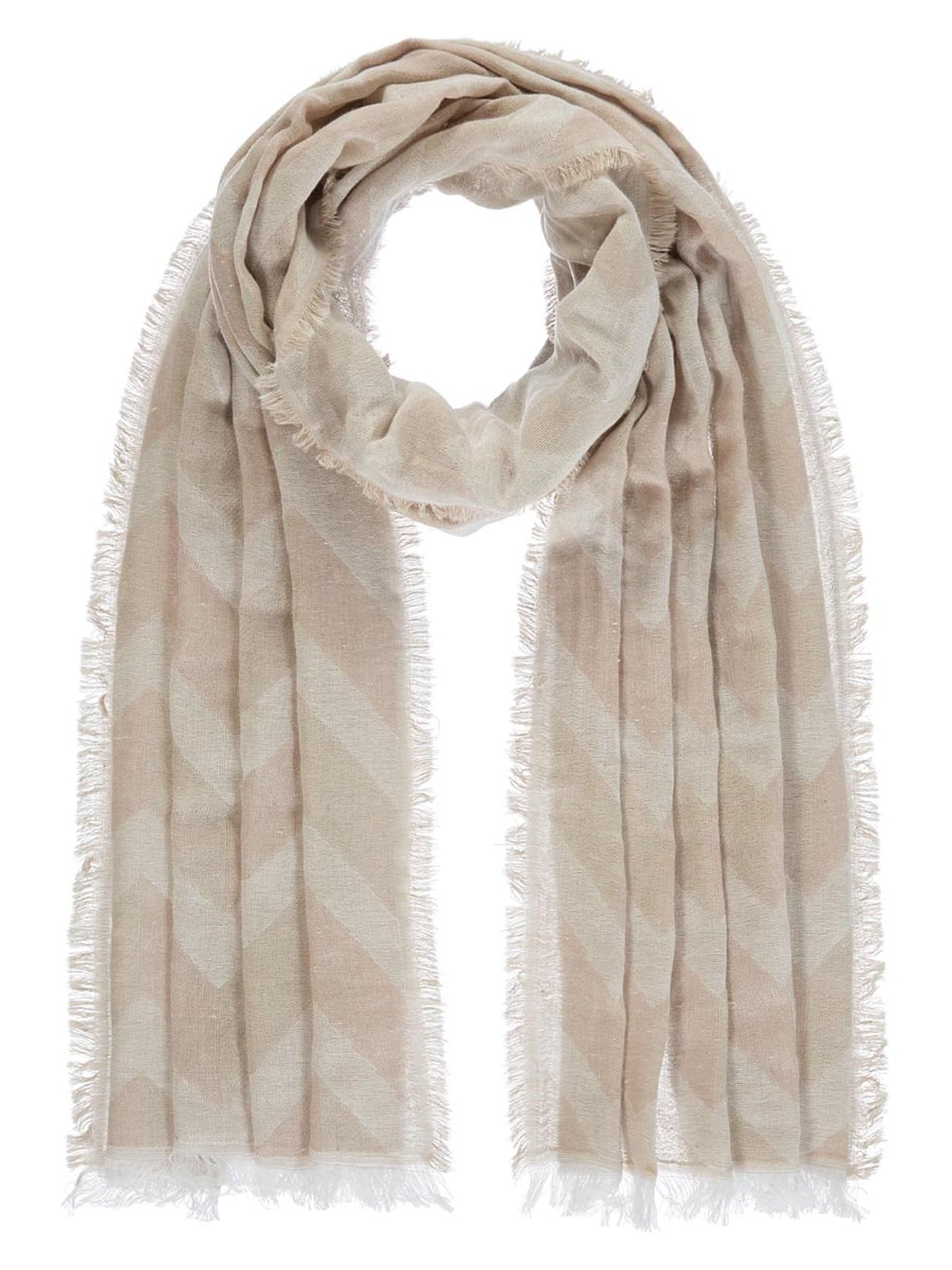 Passigatti Tuch 'Schal Jaquard Herren mit Zickzack-Muster'‌‌ in Beige: Vorderseite