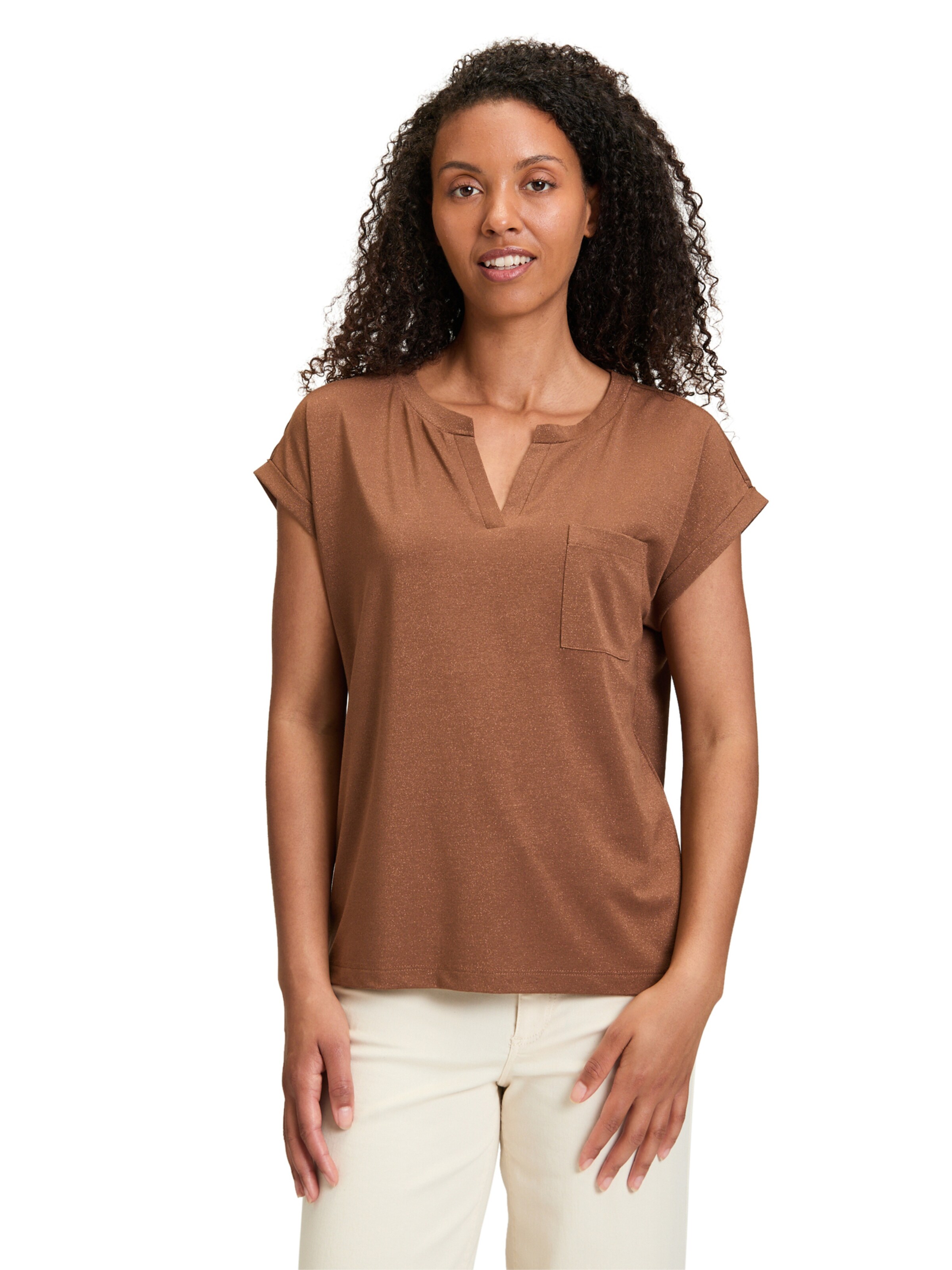 Betty & Co Shirt in Bruin: voorkant