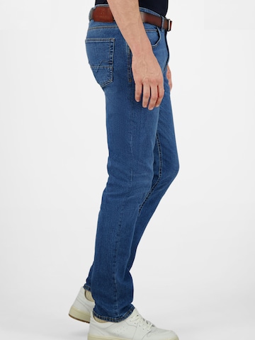 ATELIER GARDEUR Slimfit Jeans "Bennet", authentische Used-Effekte in Blau
