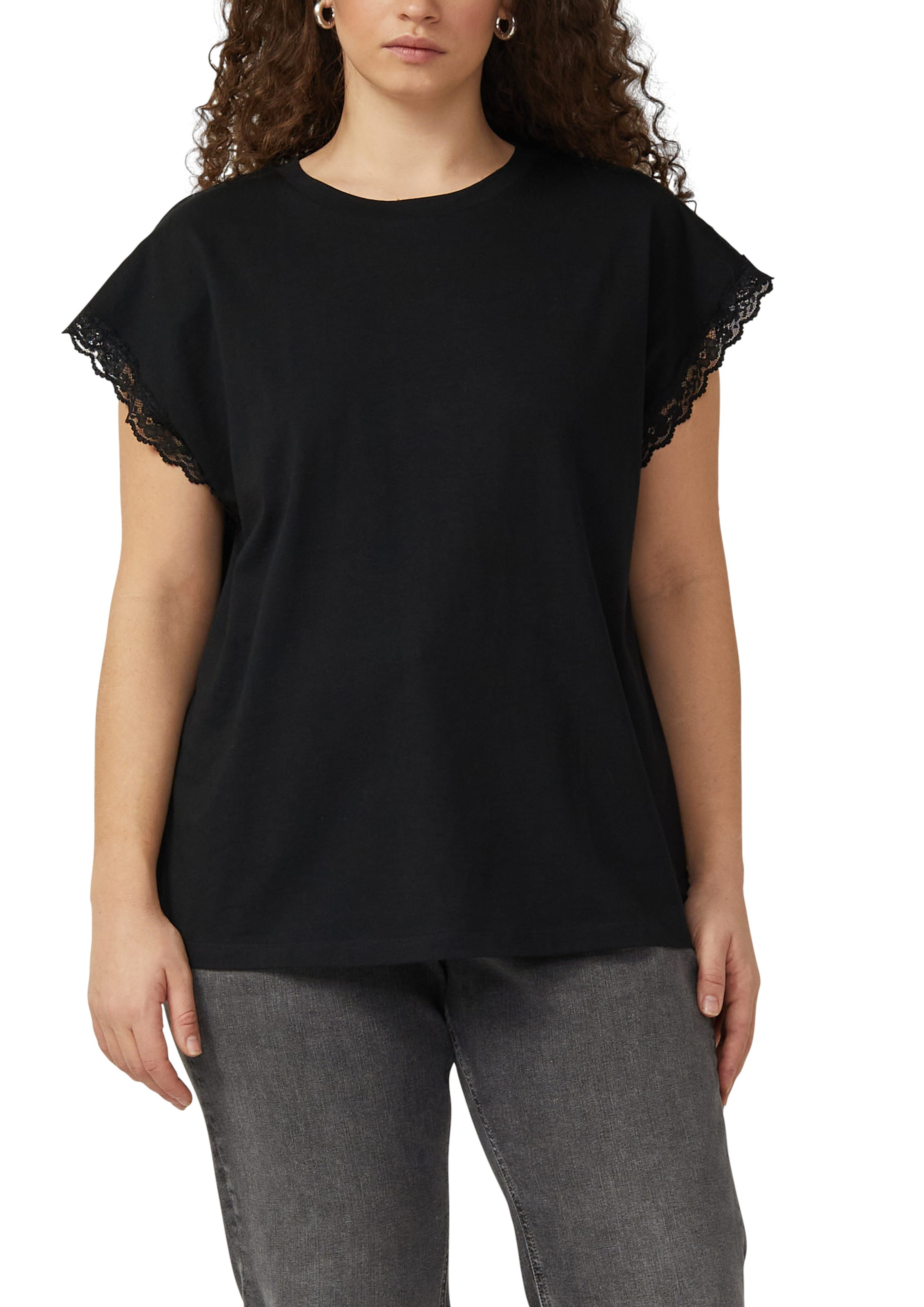 Sweat-shirt QS en noir