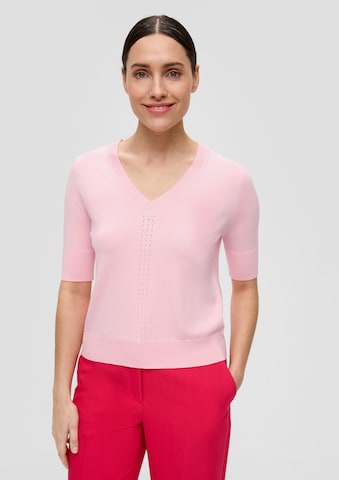 Pull-over s.Oliver BLACK LABEL en rose : devant