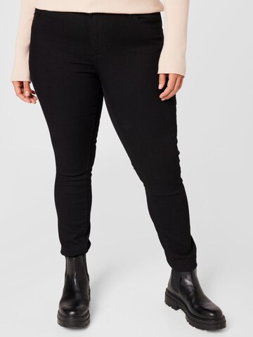 Skinny Jean 'Tanya' Vero Moda Curve en noir : devant