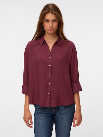 Camicia da donna 'VMAURA' di VERO MODA in rosso: frontale