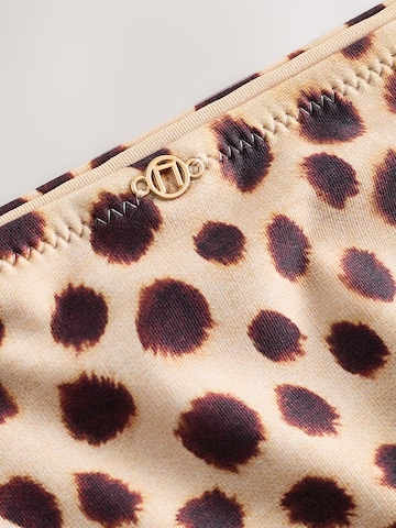 Next Долнище на бански тип бикини в кафяво