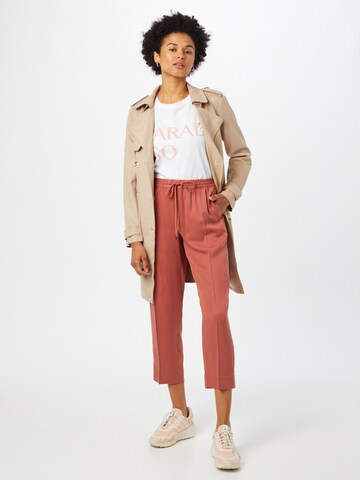 Banana Republic Loose fit Pleated Pants in Red