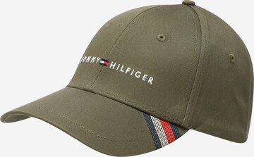 TOMMY HILFIGER Cap in Green: front