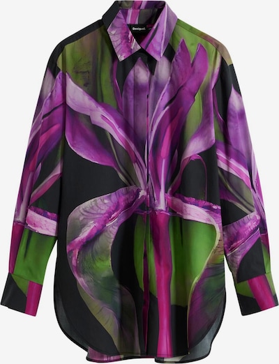 Desigual Pusero värissä ruohonvihreä / lila / tumma pinkki / musta, Tuotenäkymä