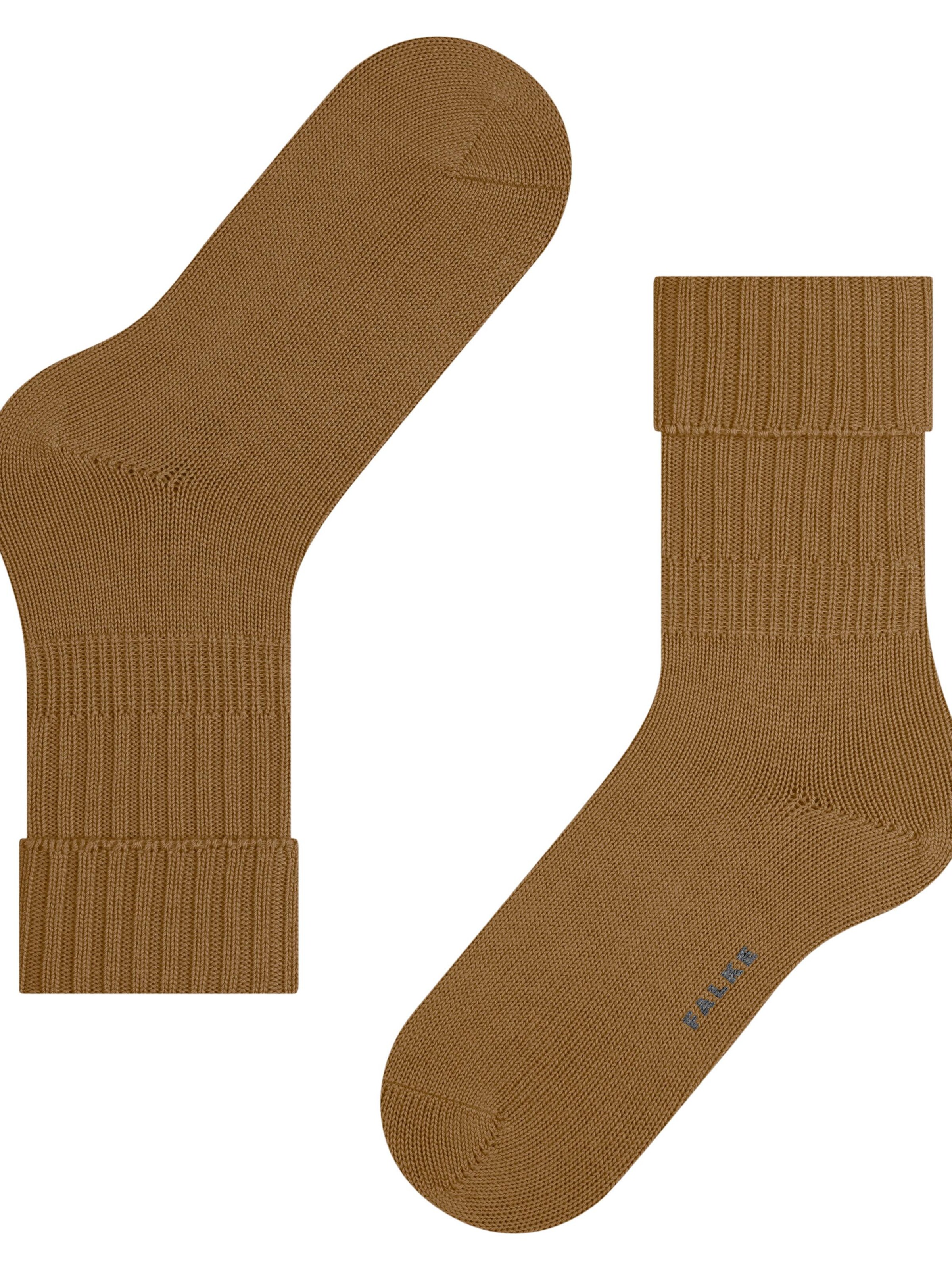 FALKE Socks 'Striggings Rib' in Brown