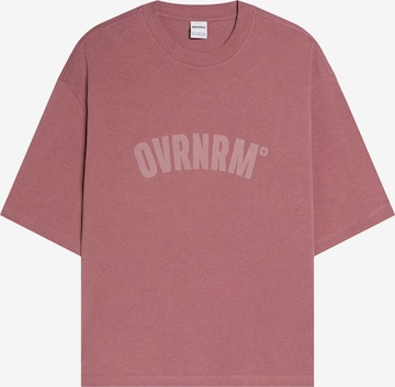 BershkaMajica - crvena boja: prednji dio