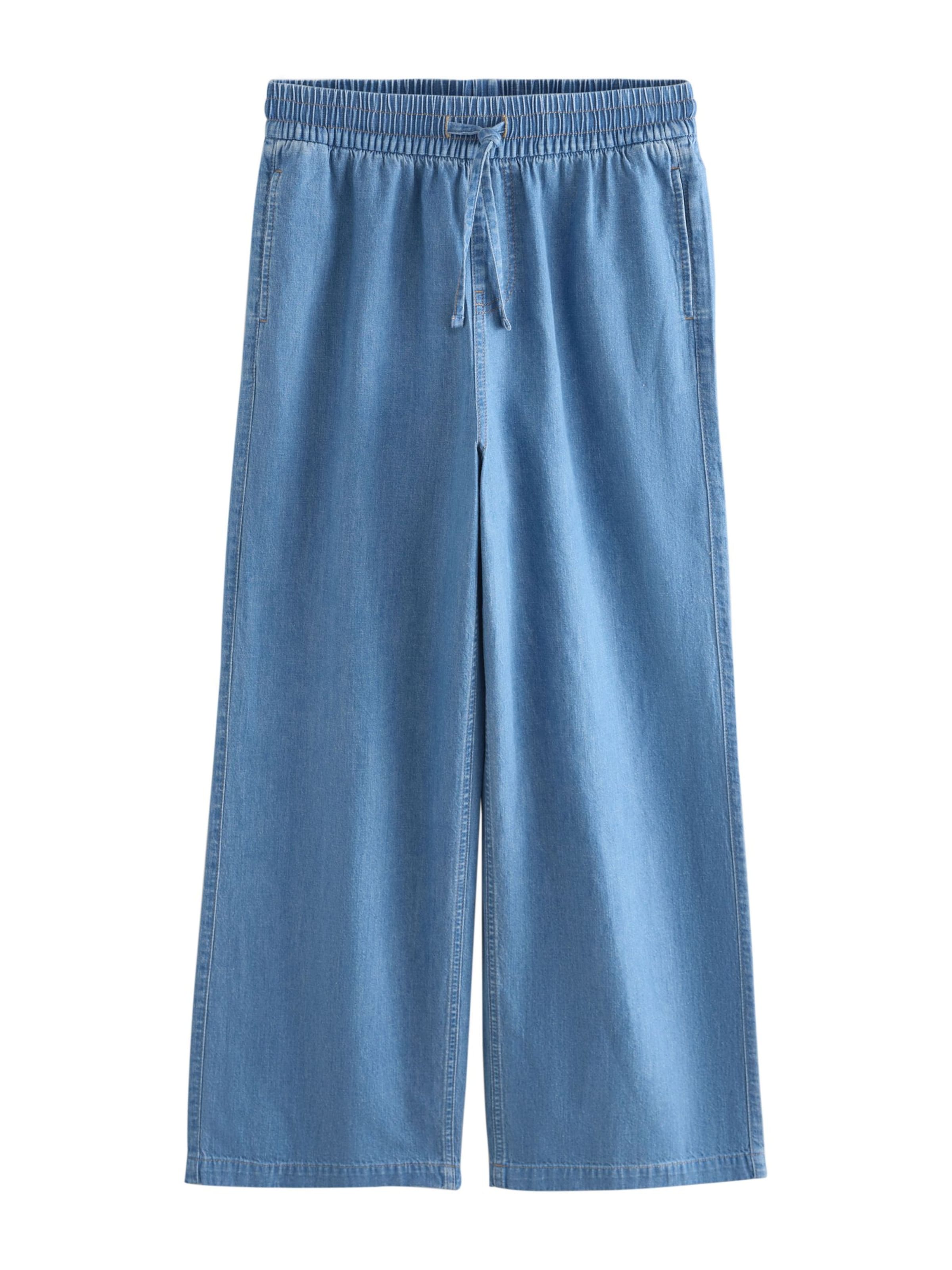 Next Wide leg Jeans in Blauw: voorkant