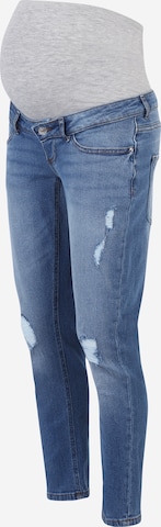 Only Maternity Regular Jeans 'Eneda' in Blauw: voorkant