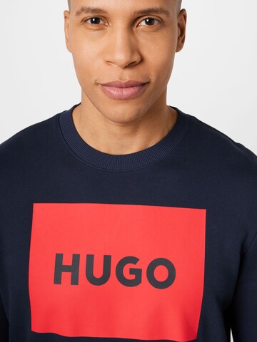 HUGO Sweatshirt 'Duragol222' in Blauw