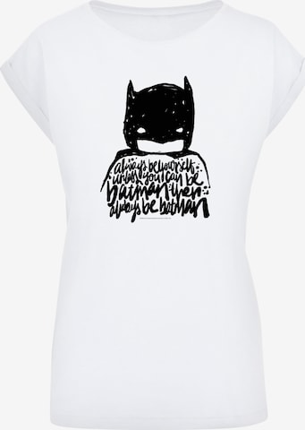 T-shirt 'DC Comics Batman Always Be Yourself' F4NT4STIC en blanc : devant