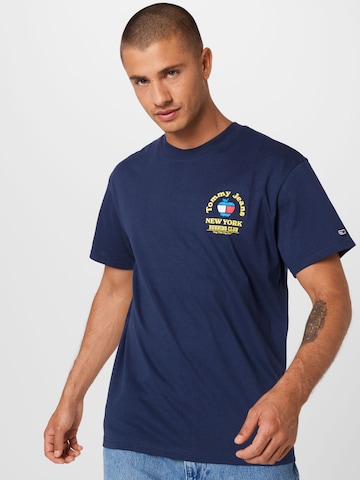 T-Shirt Tommy Jeans en bleu : devant