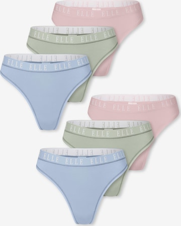 ELLE String ' Thong - ELLE LOGO ' in Mixed colours: front