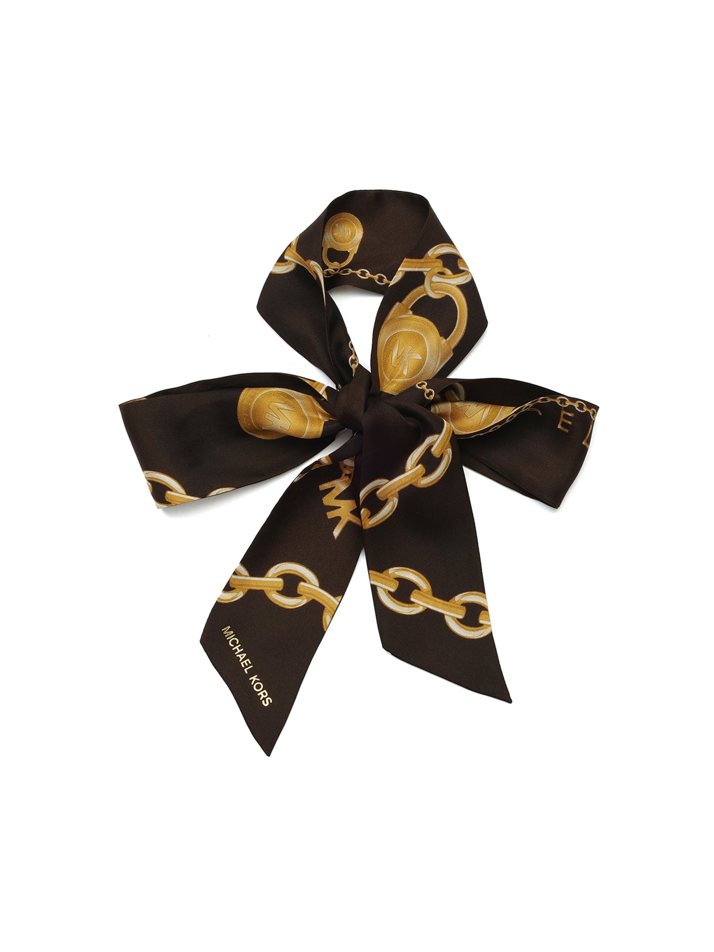 MICHAEL Michael Kors Φουλάρι 'Tossed Chains' σε καφέ