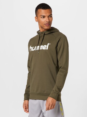 Sweat-shirt Hummel en vert : devant