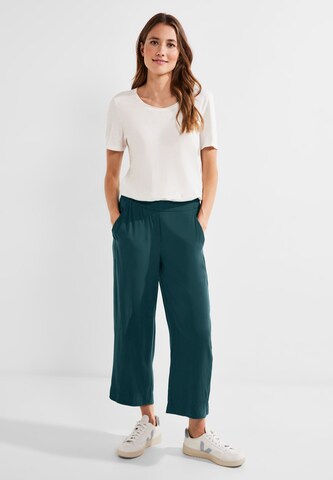 CECIL Wide leg Trousers 'Neele' in Green