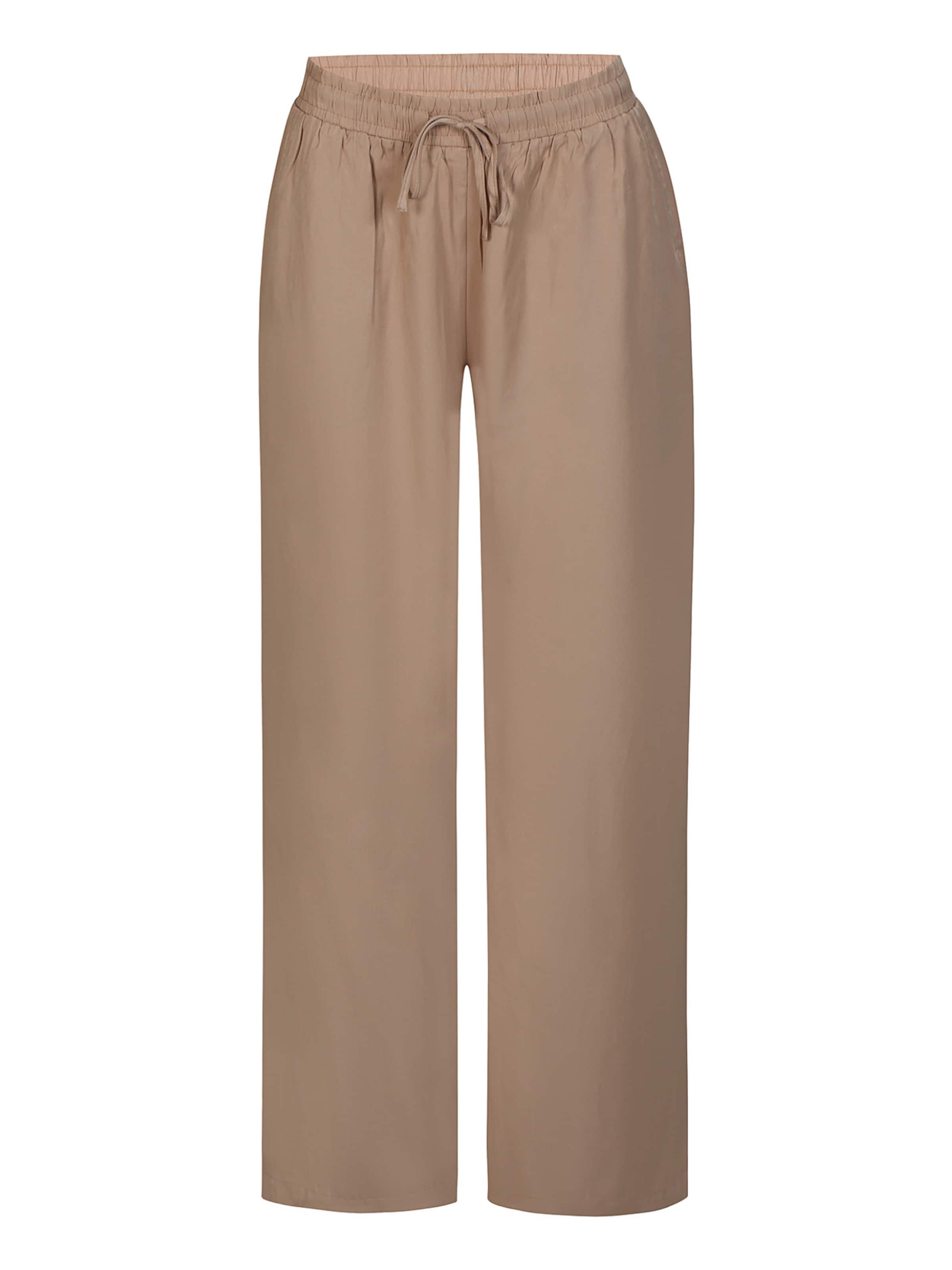 ze-ze Loosefit Broek 'Donna 084' in Bruin: voorkant