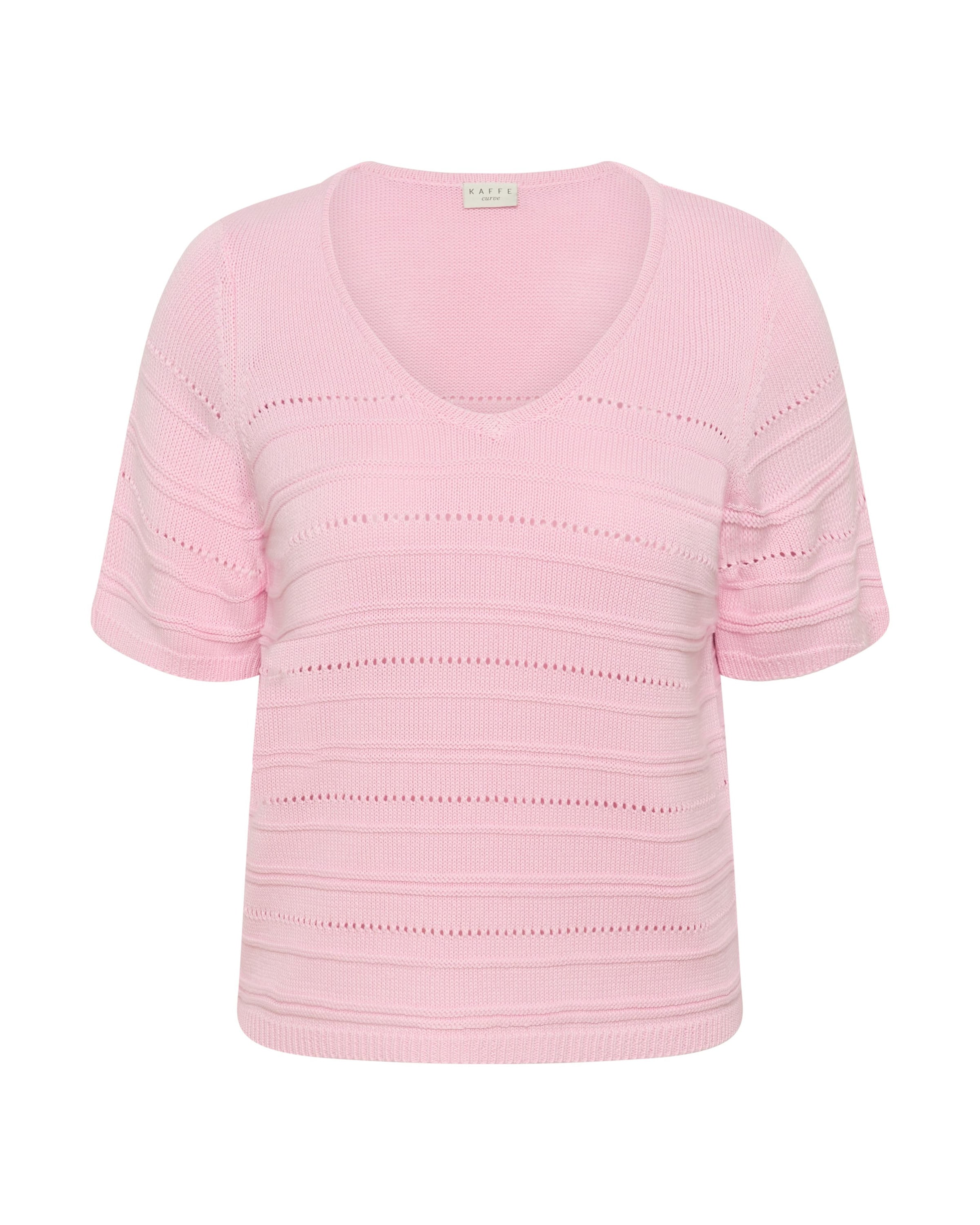 Pull-over 'KCmelia' KAFFE CURVE en rose : devant