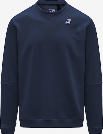 K-Way Sweatshirt 'FELPA NAEL POLY COTTON' in Blau: Vorderseite