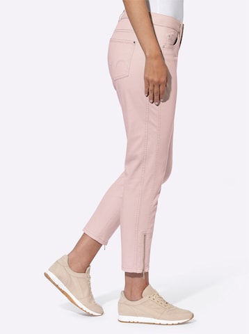 heine Slimfit Jeans i rosa
