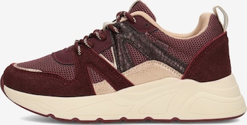 POSH by Poelman Sneakers in Bruin: voorkant