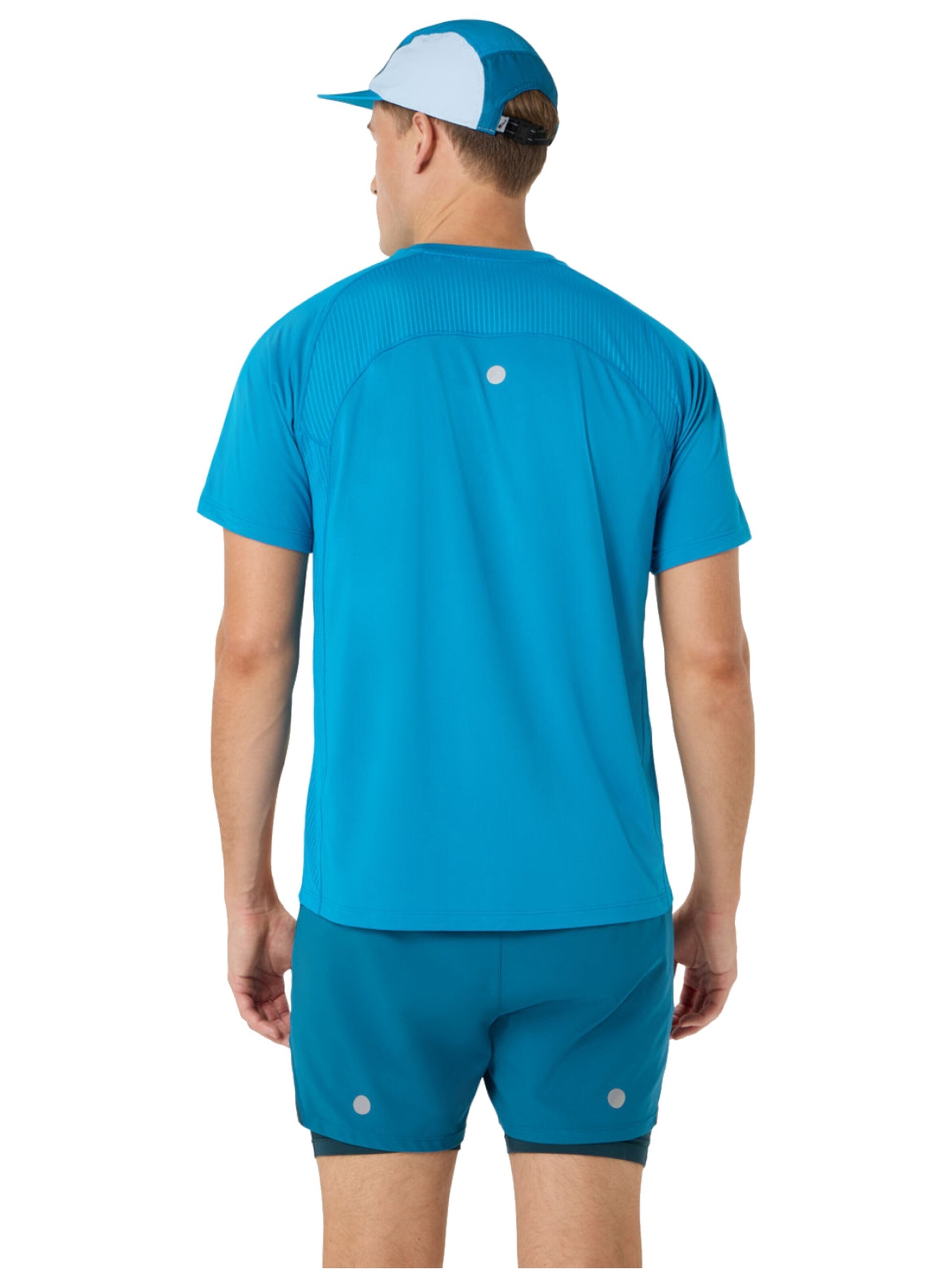 ASICS Shirt 'ASICS Road Fade SS Top' in Blauw