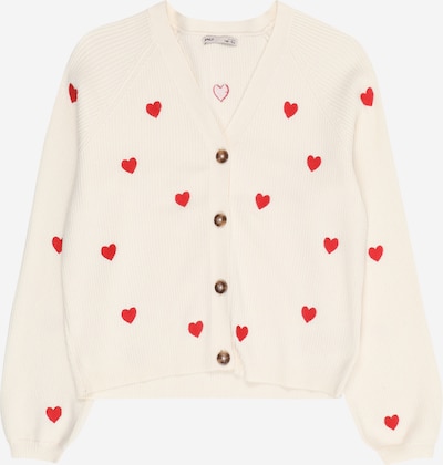 Kardiganas 'KOGDana' iš ONLY GIRLS, spalva – kremo / raudona, Prekių apžvalga