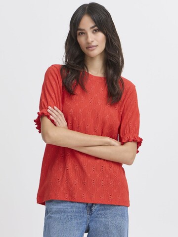 b.young Bluse 'BYSilva' in Rot: Vorderseite