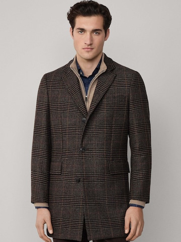 Cappotto di mezza stagione 'Country Check' di Hackett London in marrone: frontale