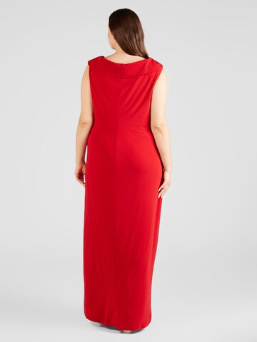 Lauren Ralph Lauren Plus Avondjurk 'LEONIDAS' in Rood