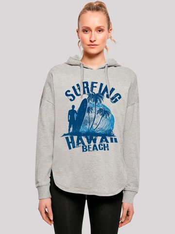 Sweat-shirt 'Hawaii Surf Beach Summer' F4NT4STIC en gris : devant