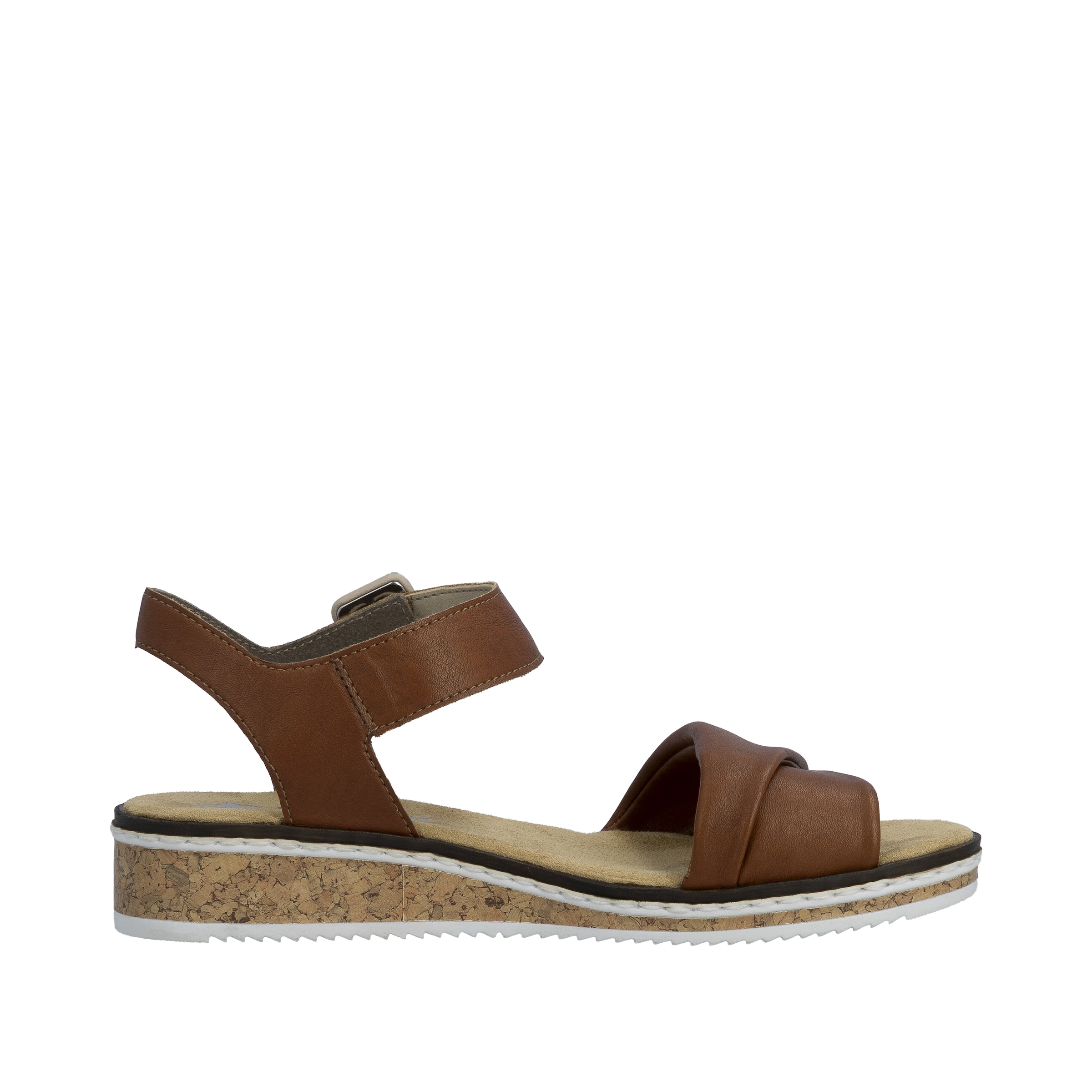 Rieker Strap Sandals in Brown
